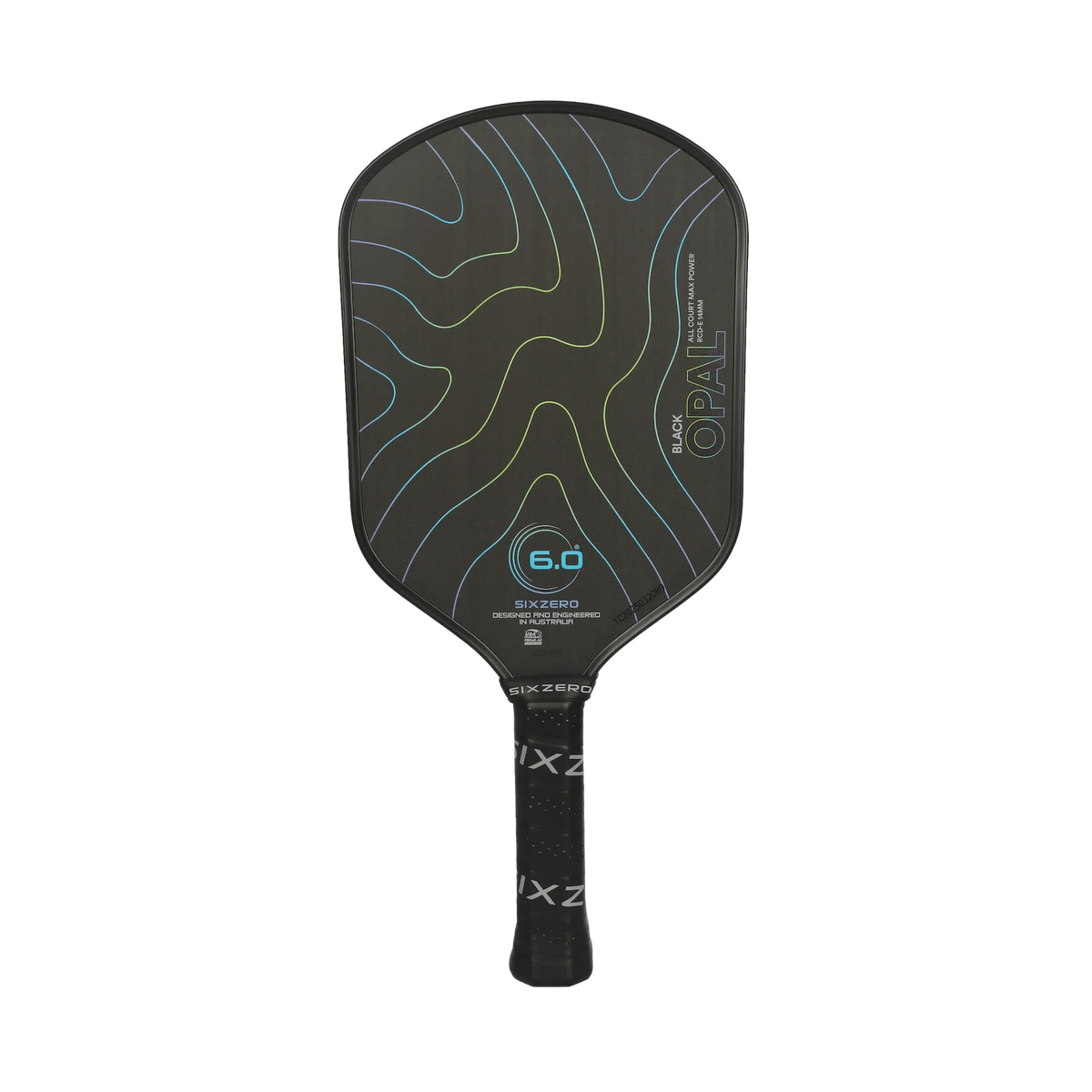 Six Zero Black Opal 14mm Elongated – Pre-Loved Pickleball Paddle