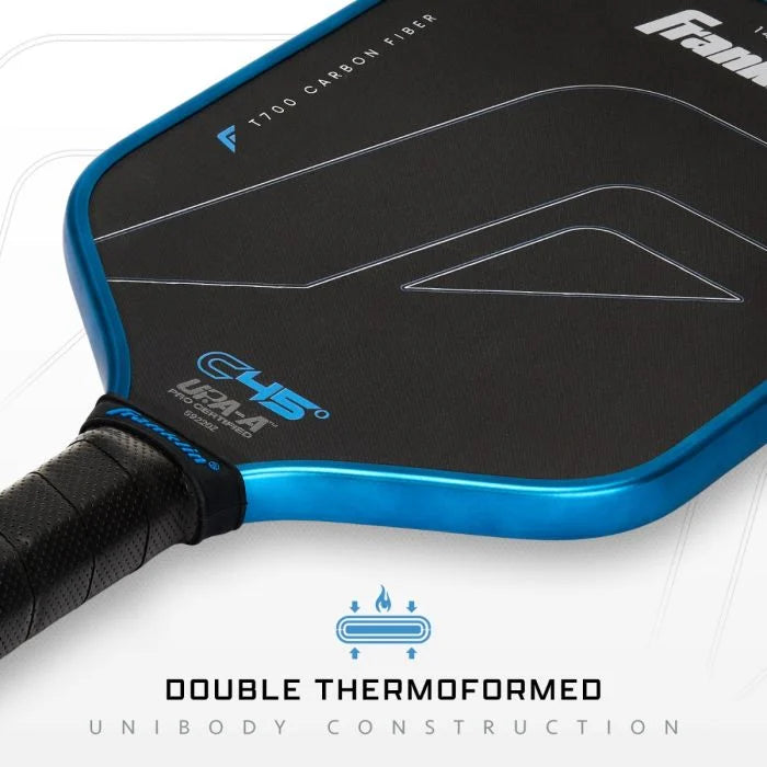 Franklin Sports C45 Carbon Fiber Hybrid 14mm BLUE Pickleball Paddle