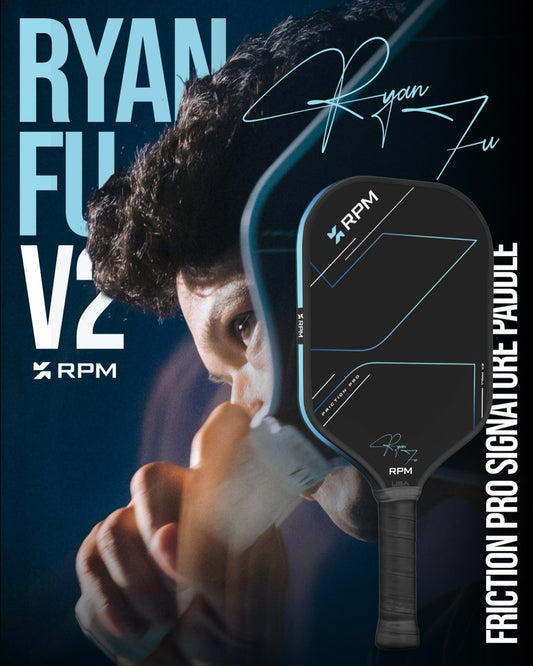 RPM Friction Pro 14mm Elongated V2 Ryan Fu Signature Pickleball Paddle