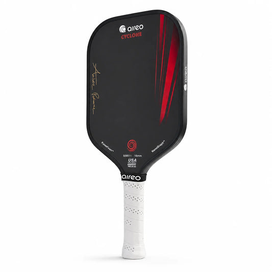 AIREO Cyclone AP Signature Edition 16mm Pickleball Paddle – NanoGraph Grit Surface