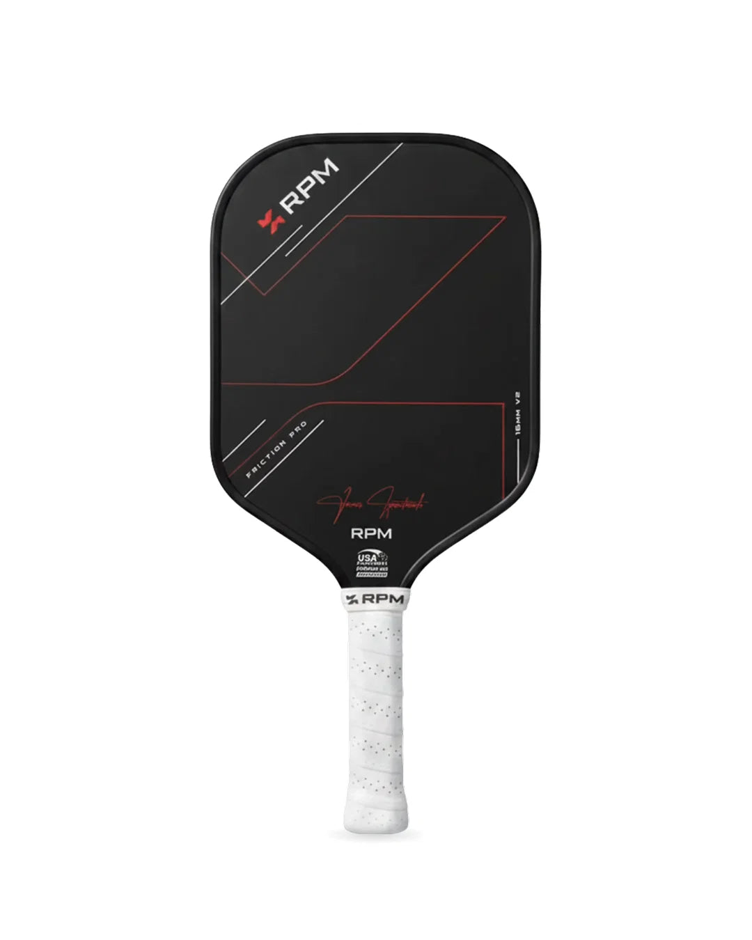 RPM Friction Pro V2 16MM Hybrid Flat Top Pickleball Paddle - James Ignatowich Signature - PRE ORDER
