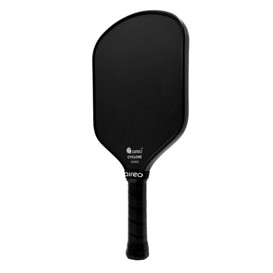 AIREO Cyclone Hybrid 16mm Blackout Pickleball Paddle – NanoGraph™ Grit Surface with PulseFoam™ Power Core