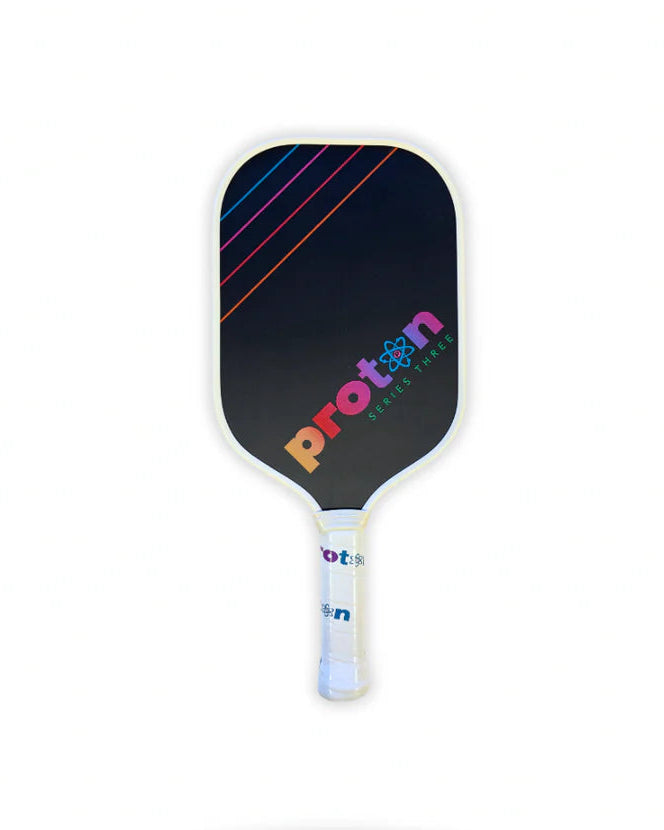 New Proton Series Three – Raw Carbon Cream Pickleball Paddle