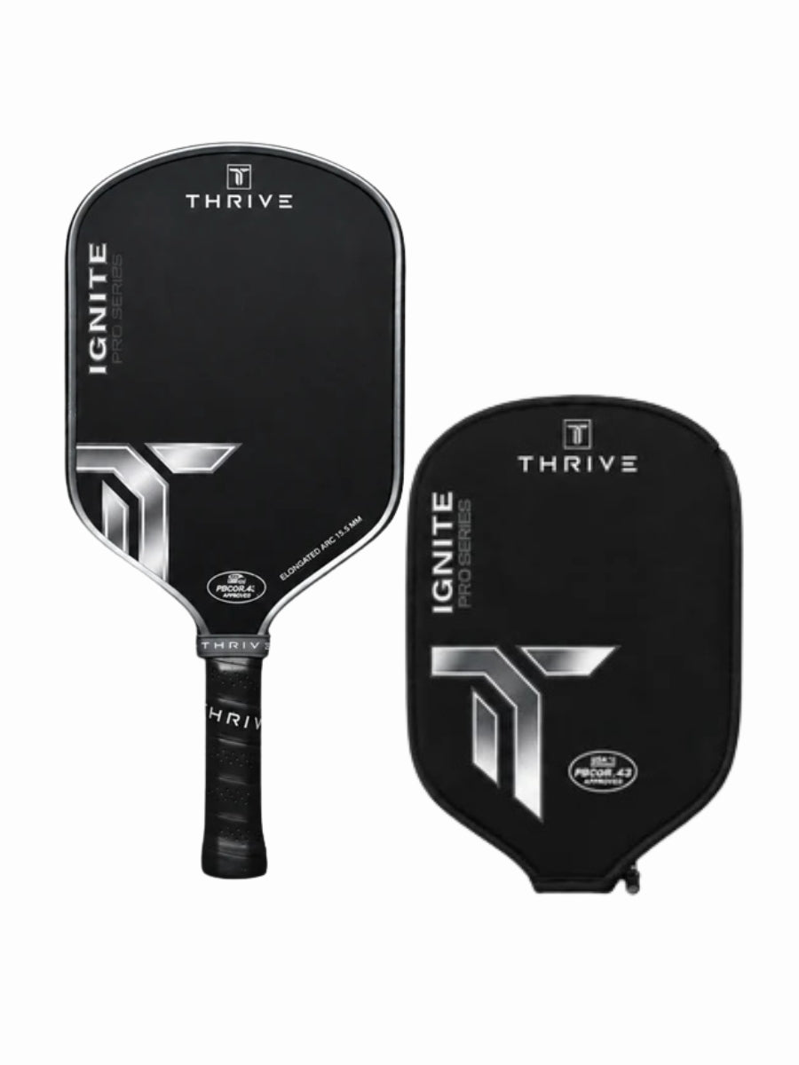 Thrive Ignite Arc Elongated Foam Pickleball Paddle PREORDER | Shadow Chrome