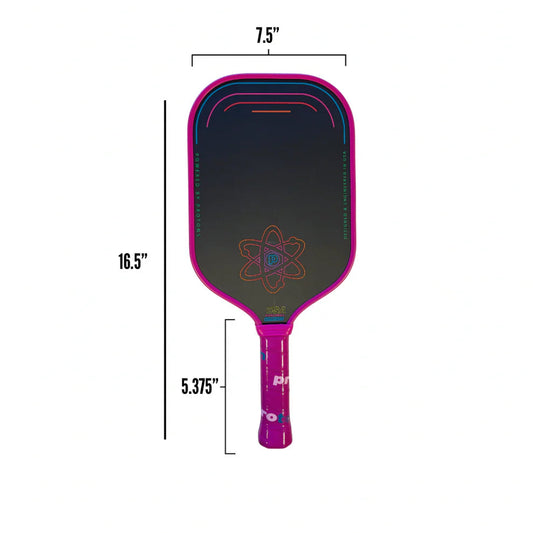 New Proton Series Three – Raw Carbon Raspberry Pickleball Paddle