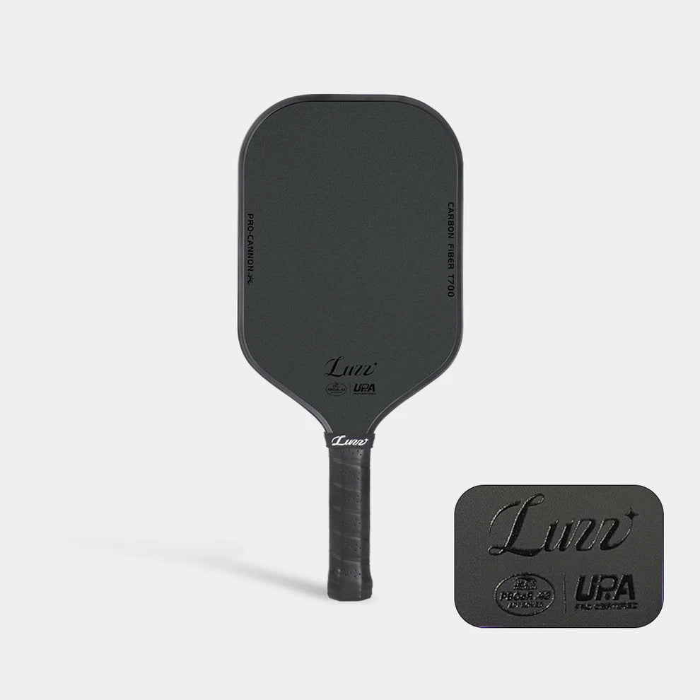 Luzz Pro Cannon Paddle Blackout — T700 Carbon Fiber Pickleball Paddle