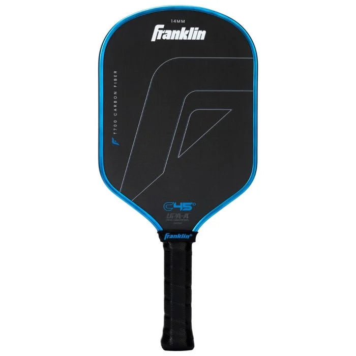 Franklin Sports C45 Carbon Fiber Hybrid 14mm BLUE Pickleball Paddle