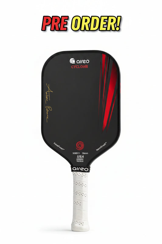 AIREO Cyclone AP Signature Edition 16mm Pickleball Paddle – NanoGraph Grit Surface
