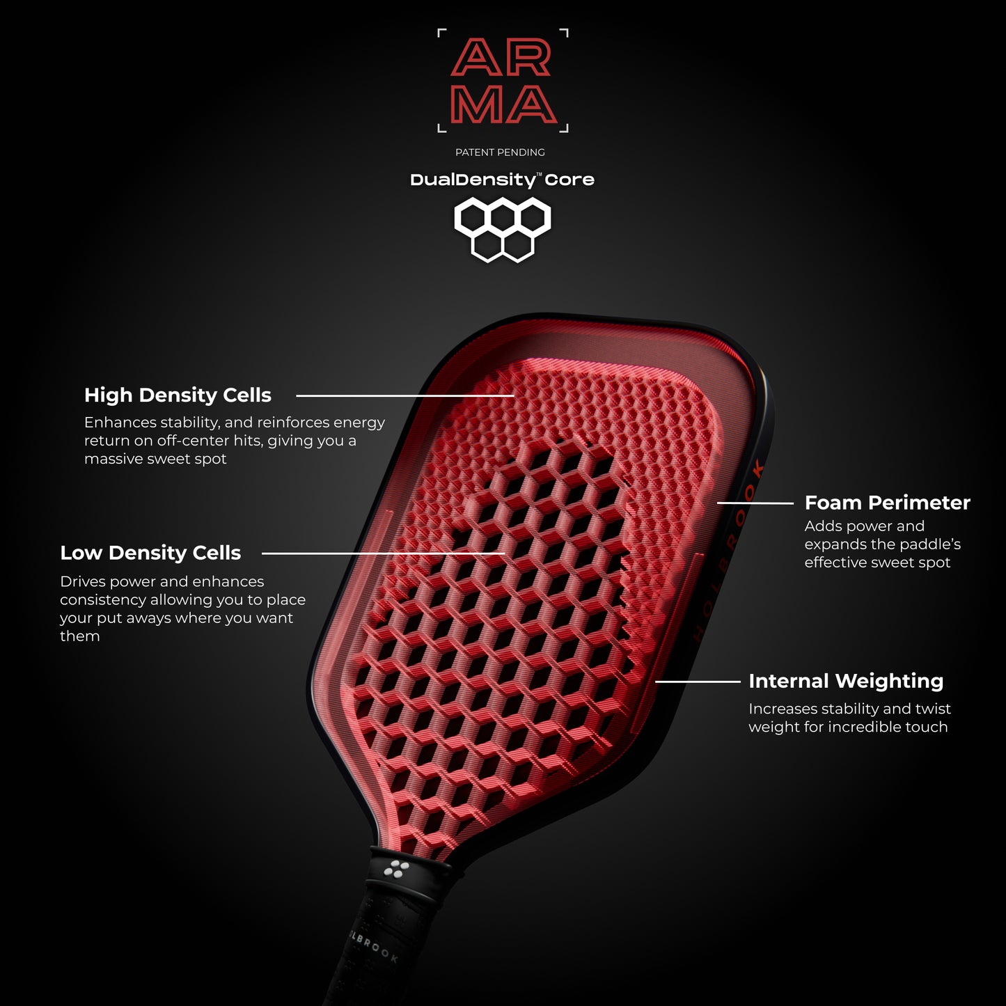 Holbrook ARMA S Metallic Pickleball Paddle