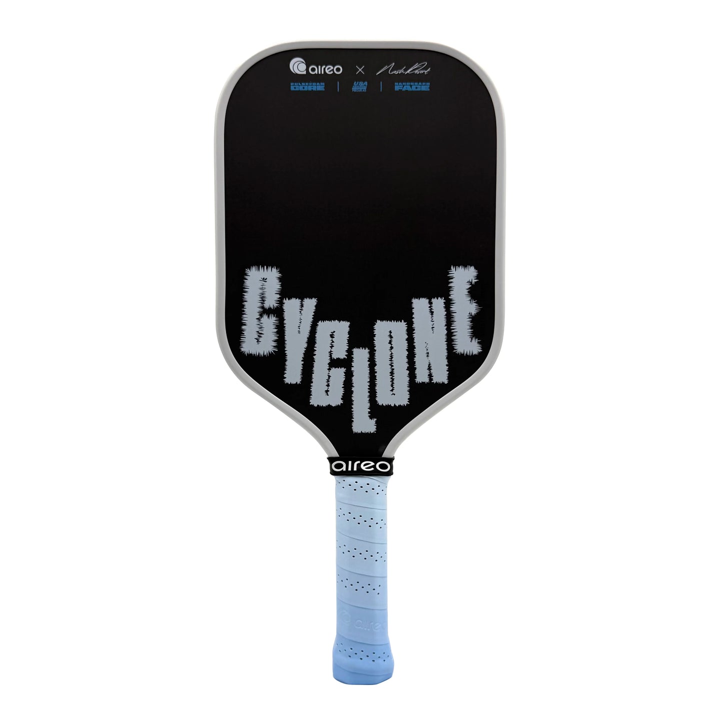 AIREO Cyclone Frozen Edition – Nash Desent Signature 16mm Pickleball Paddle, USAP PBCoR .43 Certified, NanoGraph Grit Surface