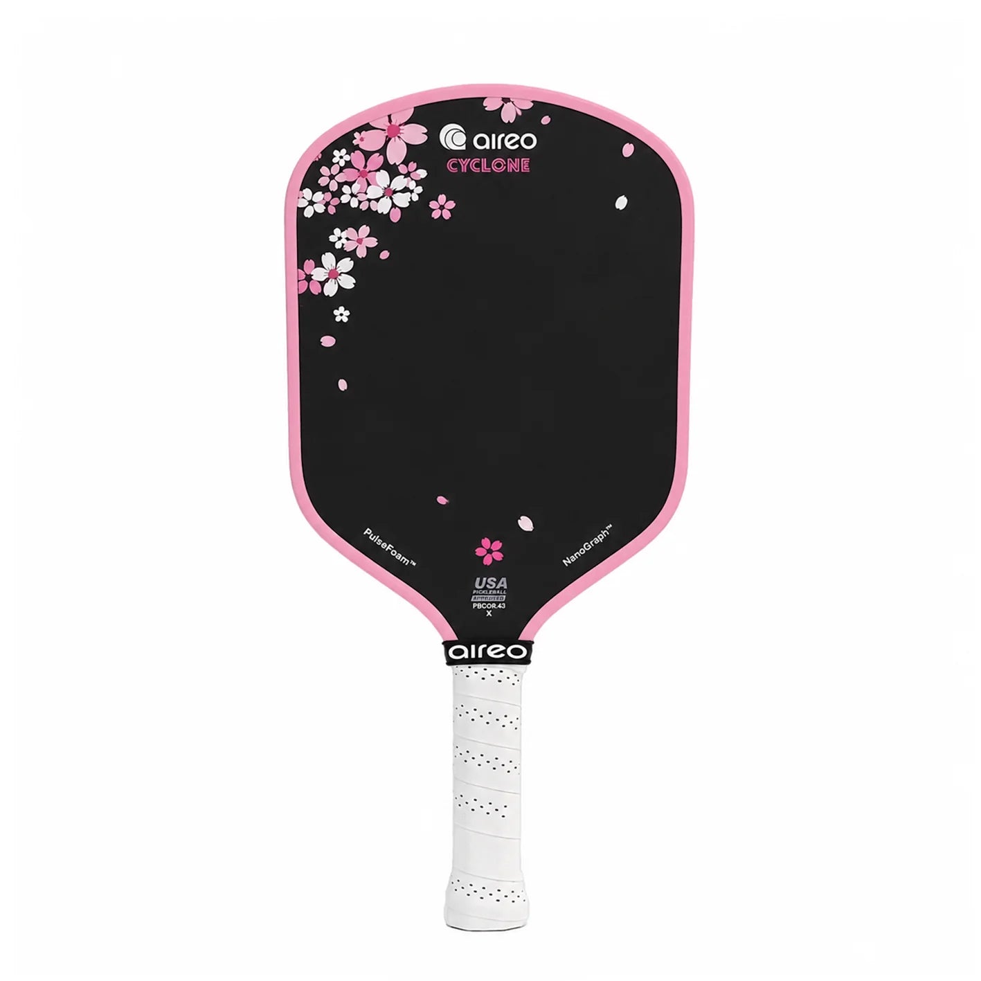 AIREO Cyclone Hybrid 16mm Pickleball Paddle – NanoGraph™ Grit Surface with PulseFoam™ Power Core
