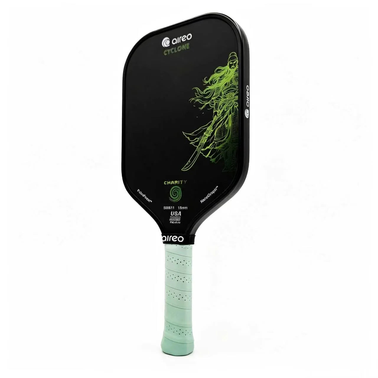 Aireo Cyclone x Guardian Pickleball Paddle 16mm - NanoGraph™ Surface.