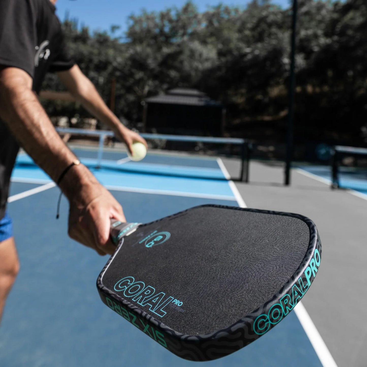 Six Zero Coral Pro Hybrid 16mm Pickleball Paddle | Foam Core Hybrid Performance
