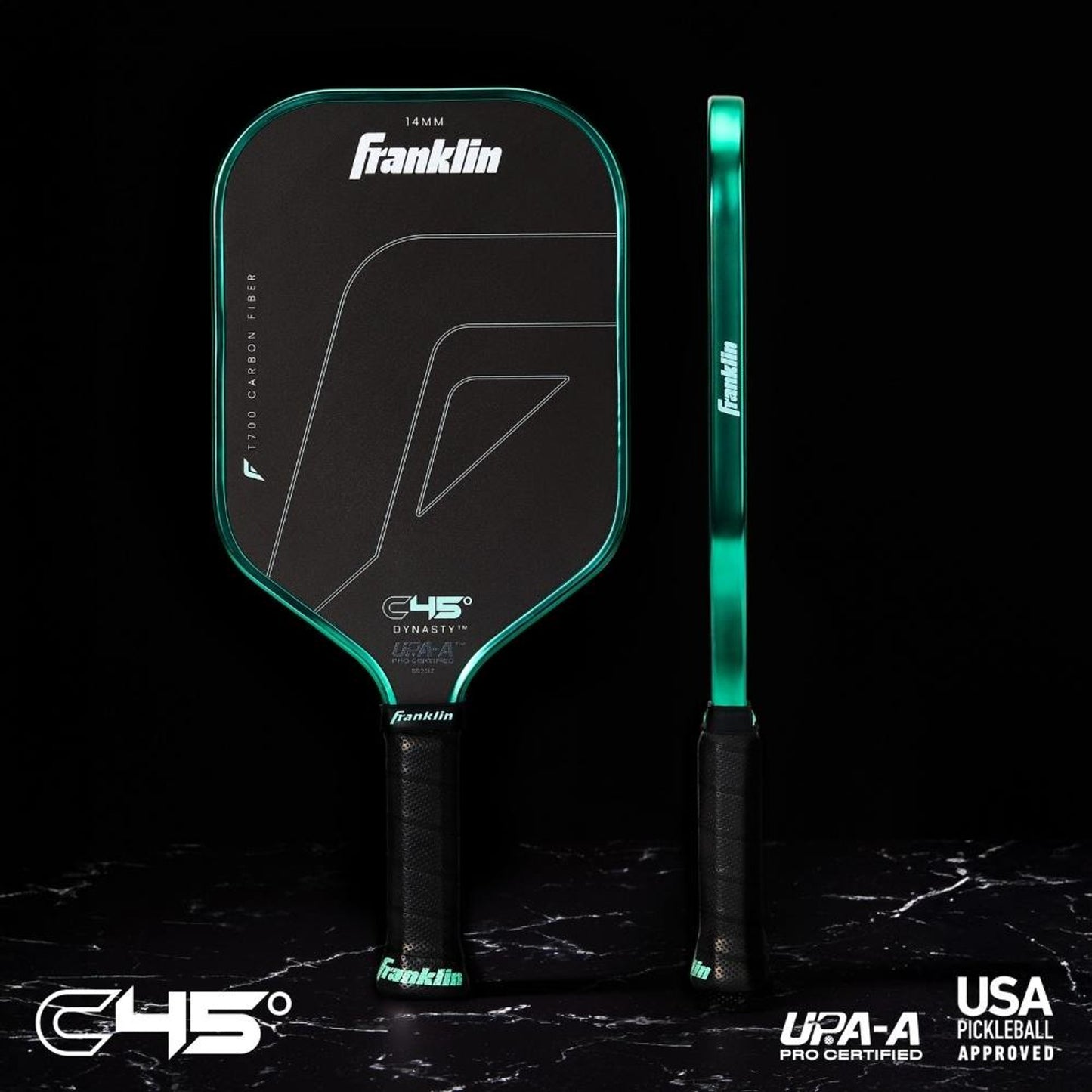 Franklin C45 Dynasty – 14mm Pickleball Paddle | Speed, Precision & Carbon Fiber Control