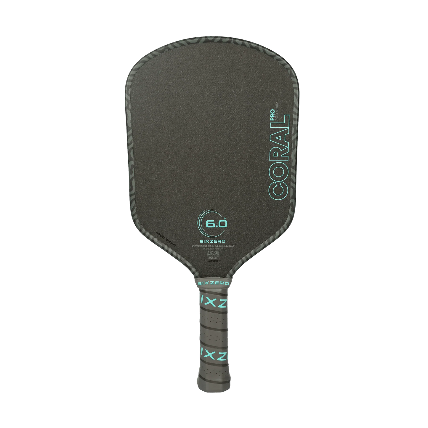 Six Zero Coral Pro Hybrid 16mm Pickleball Paddle | Foam Core Hybrid Performance