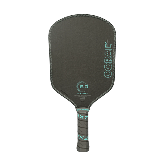 Six Zero Coral Pro Hybrid 16mm Pickleball Paddle | Foam Core Hybrid Performance