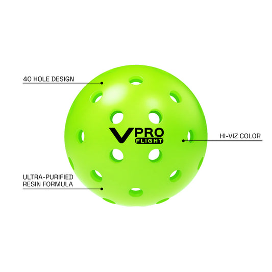 Vulcan VPRO FLIGHT Pickleball – 100 Pack (Gen 2)