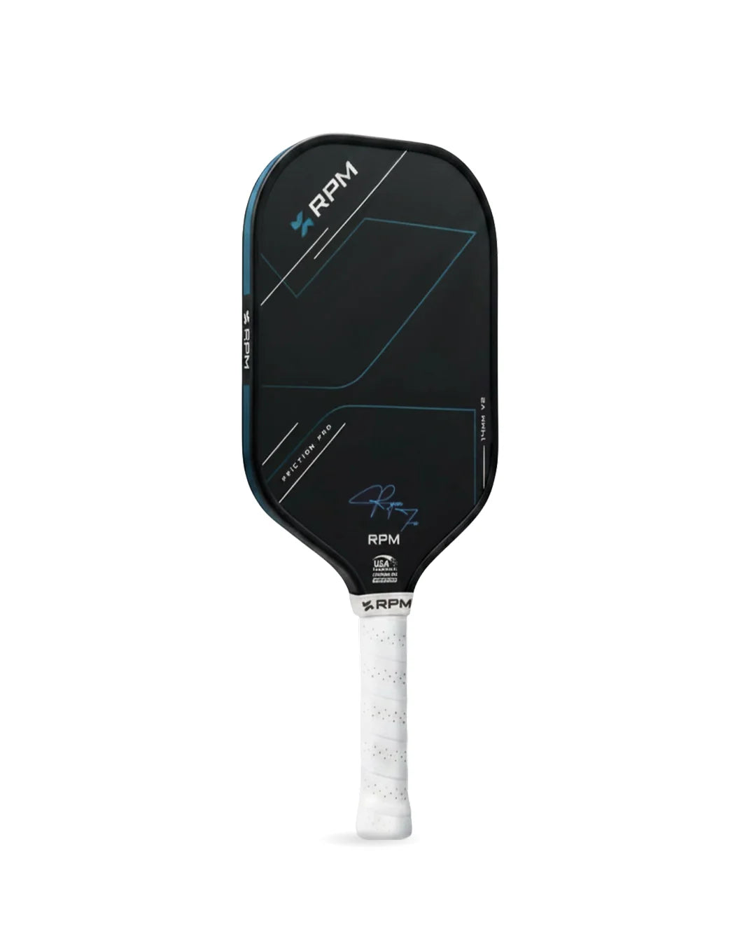 RPM Friction Pro V2 14MM Hybrid Flat Top Pickleball Paddle - Ryan Fu Signature - PRE ORDER