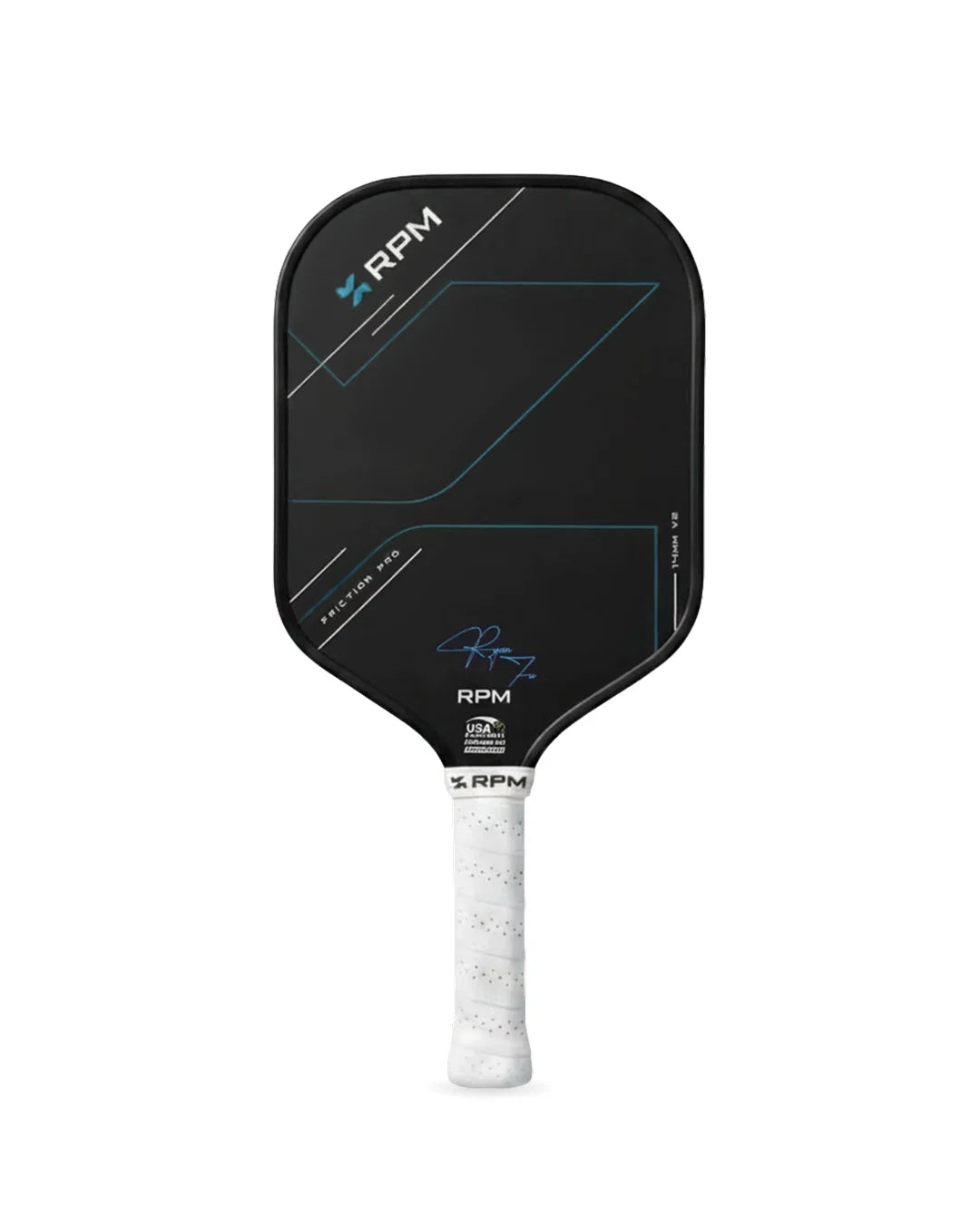 RPM Friction Pro V2 14MM Hybrid Flat Top Pickleball Paddle - Ryan Fu Signature - PRE ORDER