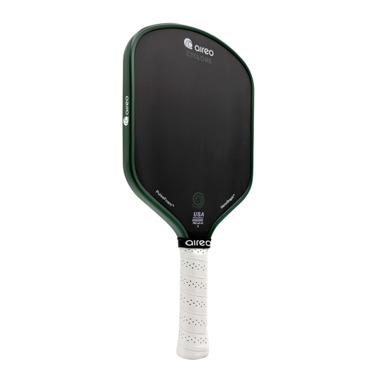 AIREO Cyclone X Hybrid USAP PBCoR .43 Certified 16mm Pickleball Paddle – NanoGraph™ Grit Surface with PulseFoam™ Power Core