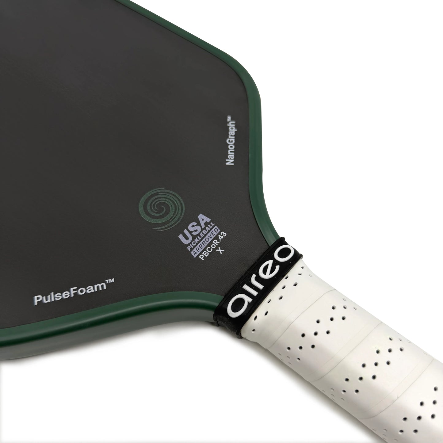 AIREO Cyclone X Hybrid USAP PBCoR .43 Certified 16mm Pickleball Paddle – NanoGraph™ Grit Surface with PulseFoam™ Power Core