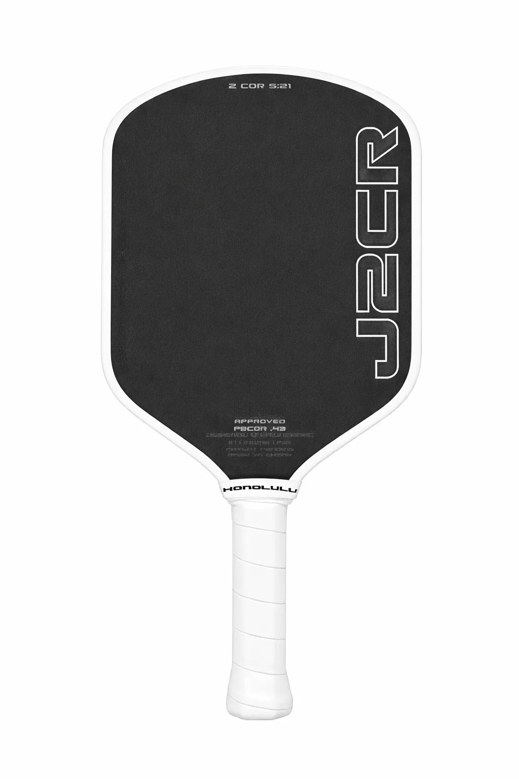 J2CR Crystal Blue Grit Endurance Surface Pickleball Paddle 5.5"