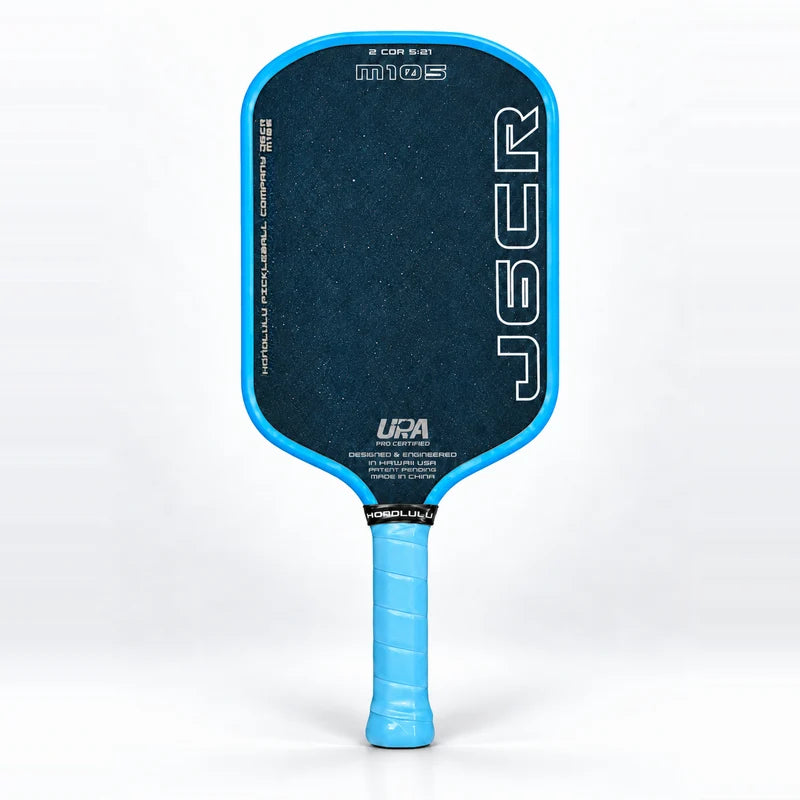 Honolulu J6CR M 105 Crystal Blue™ Endurance Surface™ 16mm Pickleball Paddle - PRE ORDER