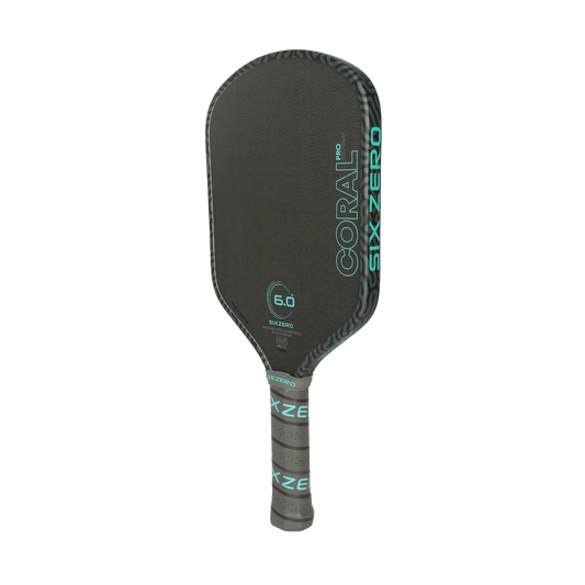 Six Zero Coral Pro Hybrid 16mm Pickleball Paddle | Foam Core Hybrid Performance
