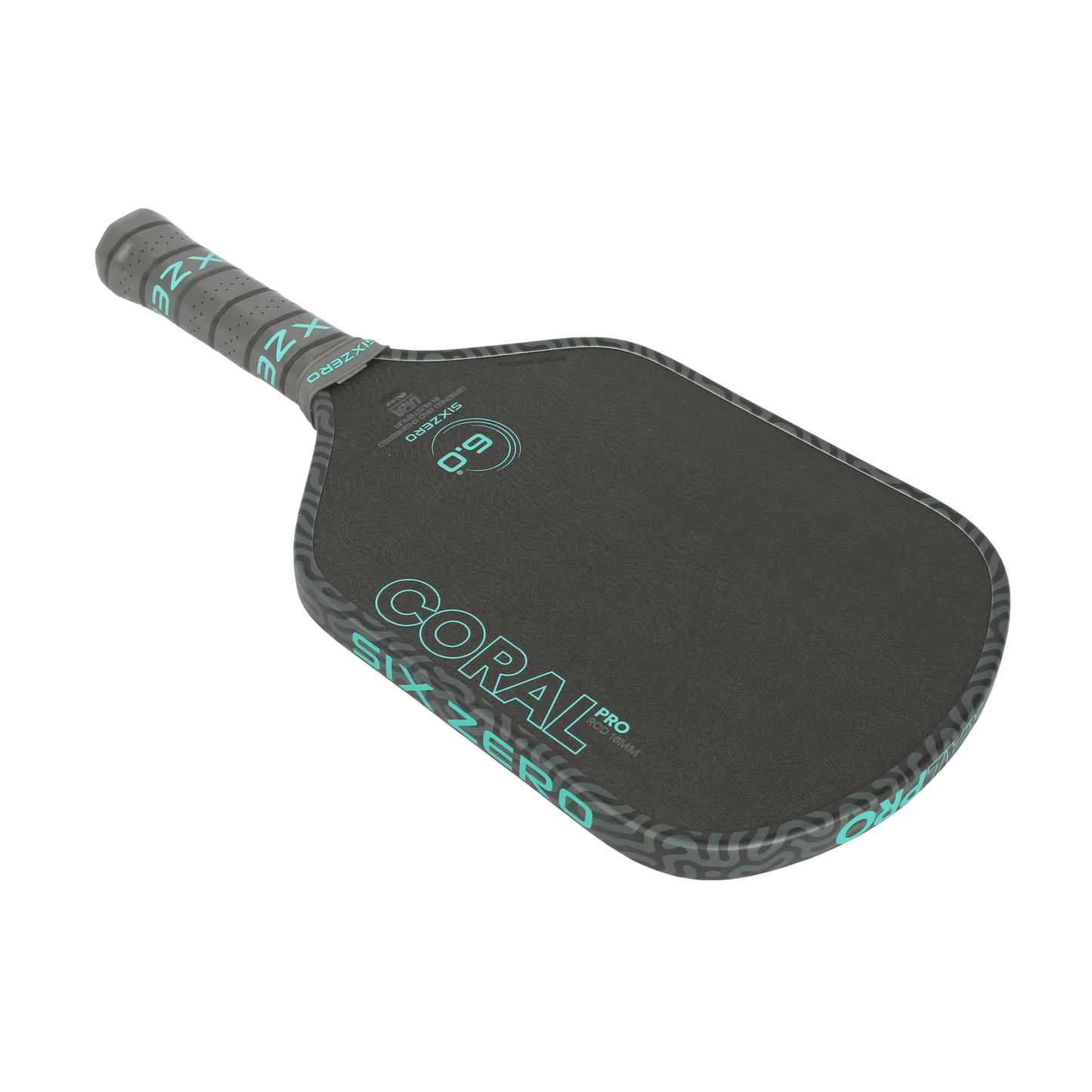Six Zero Coral Pro Hybrid 16mm Pickleball Paddle | Foam Core Hybrid Performance