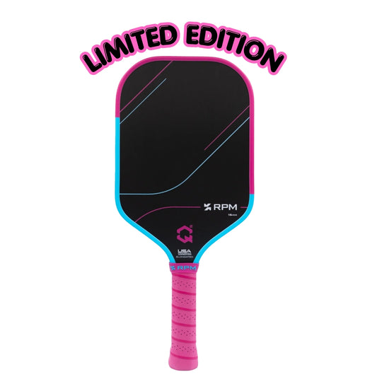 RPM Q2 Cotton Candy 16mm - Elongated Carbon Fiber Pickleball Paddle