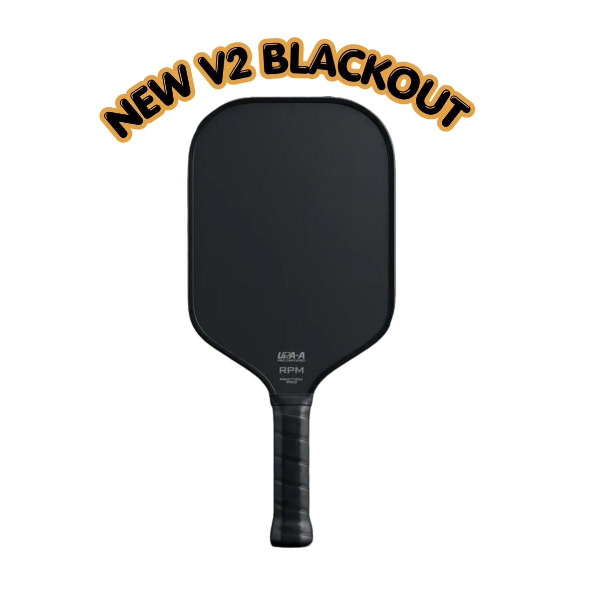 RPM Friction Pro V2 Black OUT Pickleball Paddle