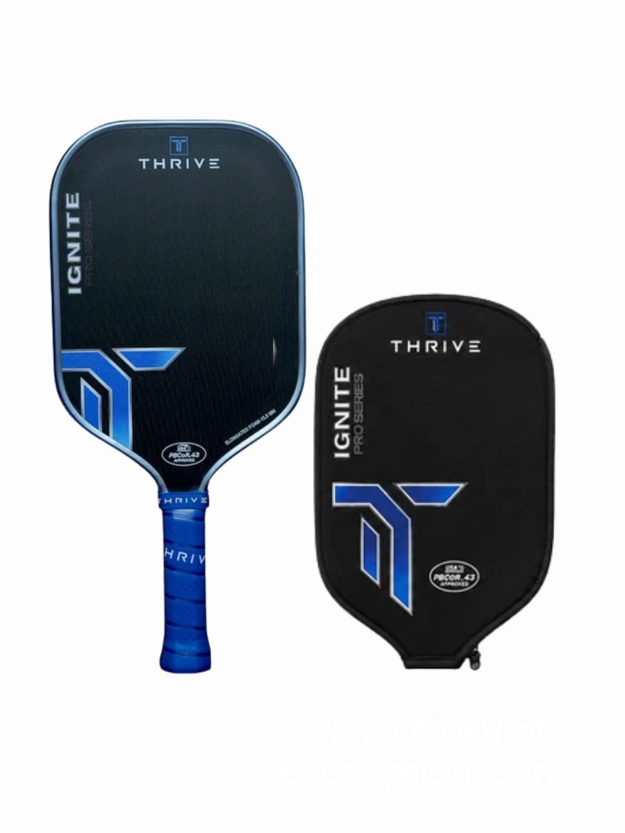 Thrive Ignite Elongated Foam Pickleball Paddle PREORDER | Blue Titanium