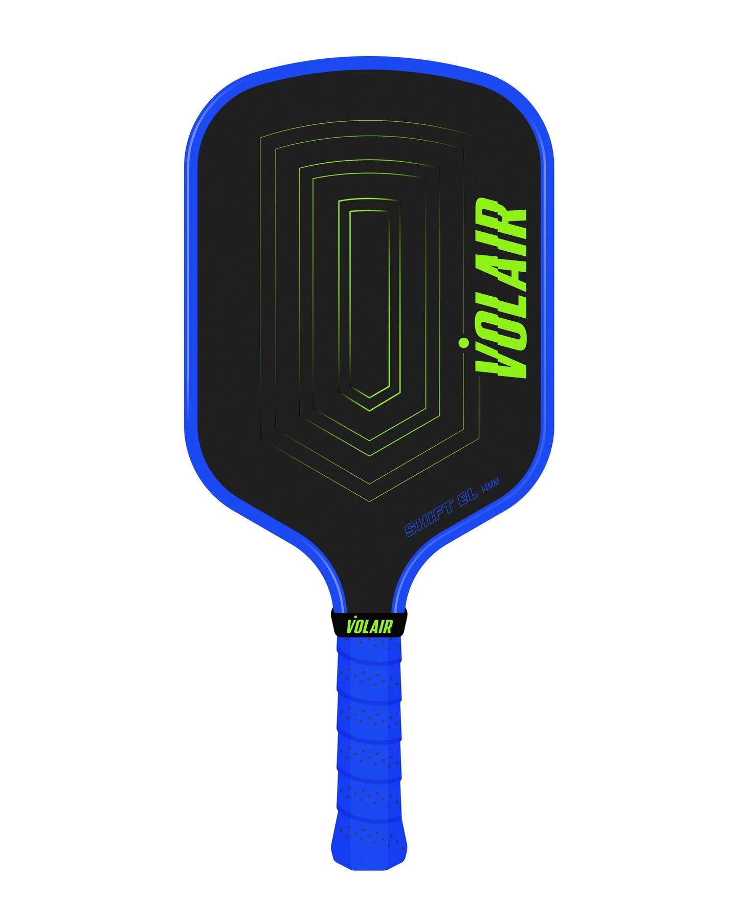 Volair SHIFT ELONGATED Pickleball Paddle 14mm  Blue and Green