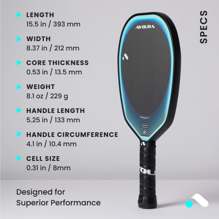 AVOURA RHAPSODY 13 Pickleball Paddle – Upgrade Your Game with Unmatched Power and Control!