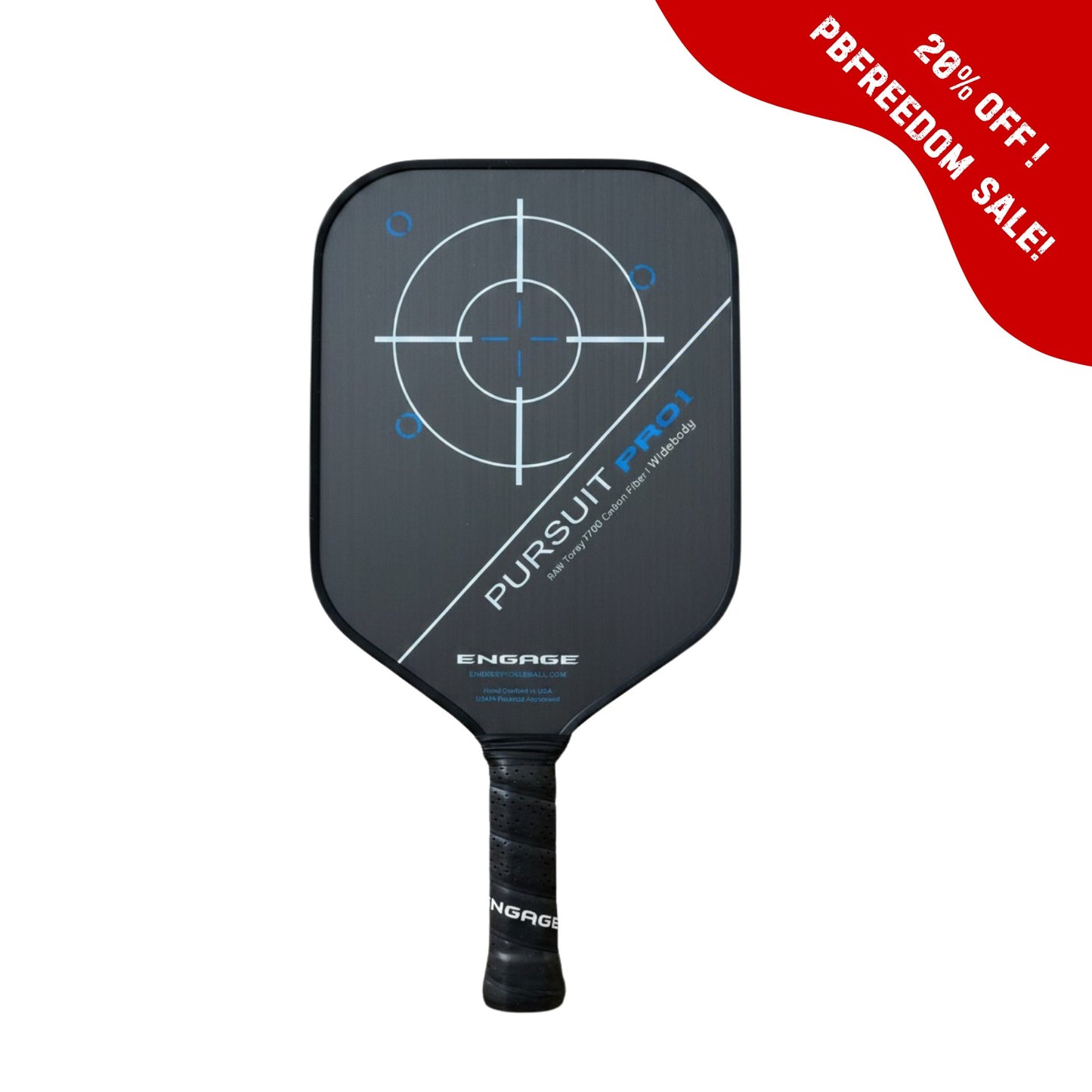 Engage Pursuit Pro1 Widebody Pickleball Paddle – Blue