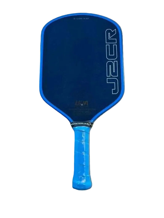 J2CR Crystal Blue Grit Endurance Surface Pickleball Paddle 5.5"