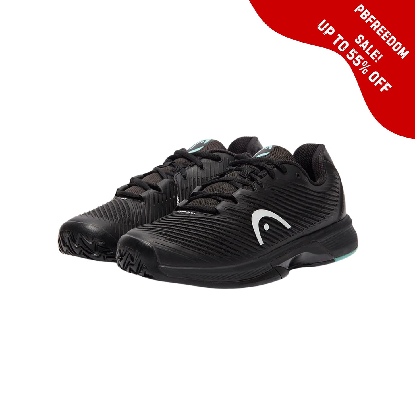 HEAD Revolt Pro 4.0 Court Shoes – Black/Teal