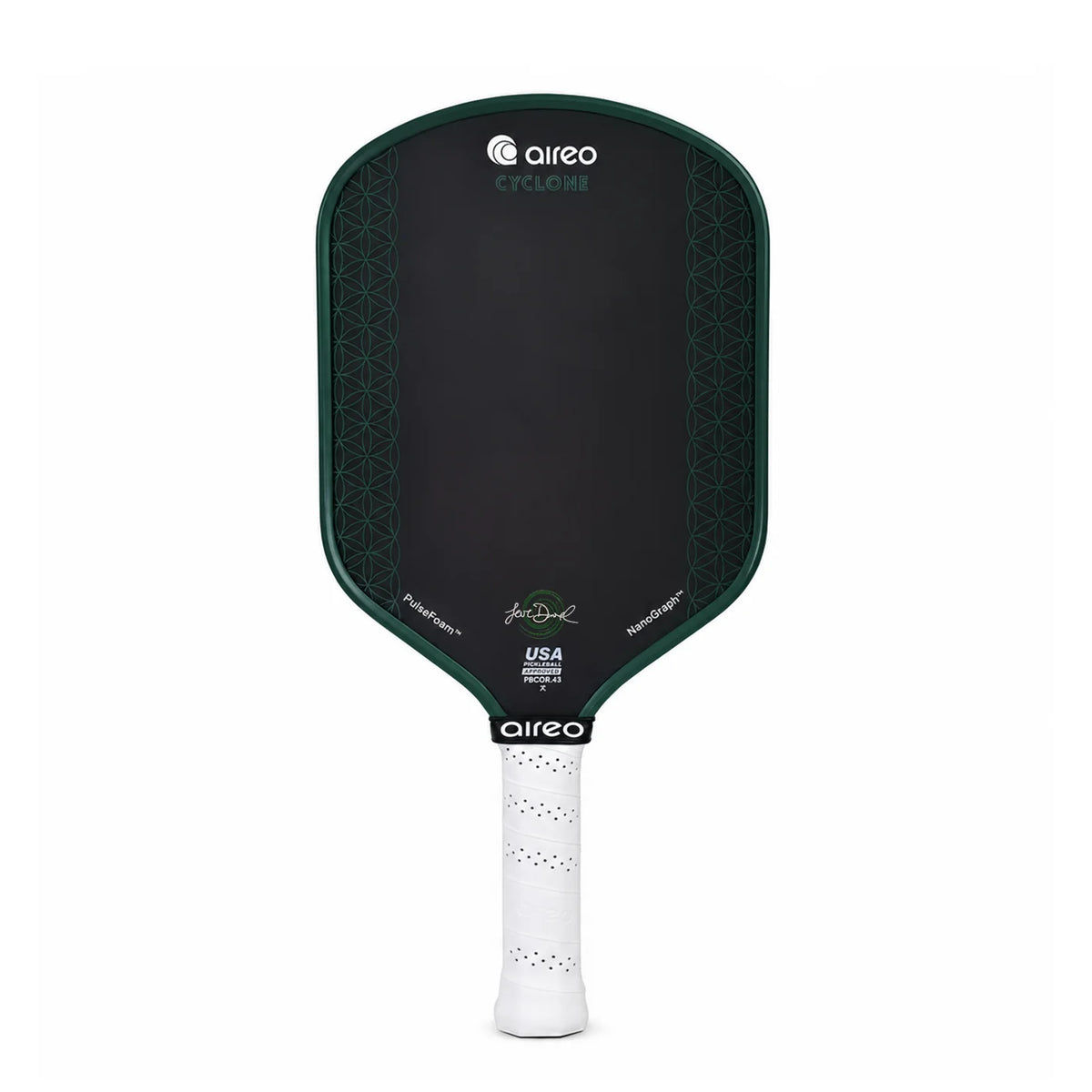 AIREO Cyclone Flower of Life Hybrid NanoGraph 16mm Pickleball Paddle