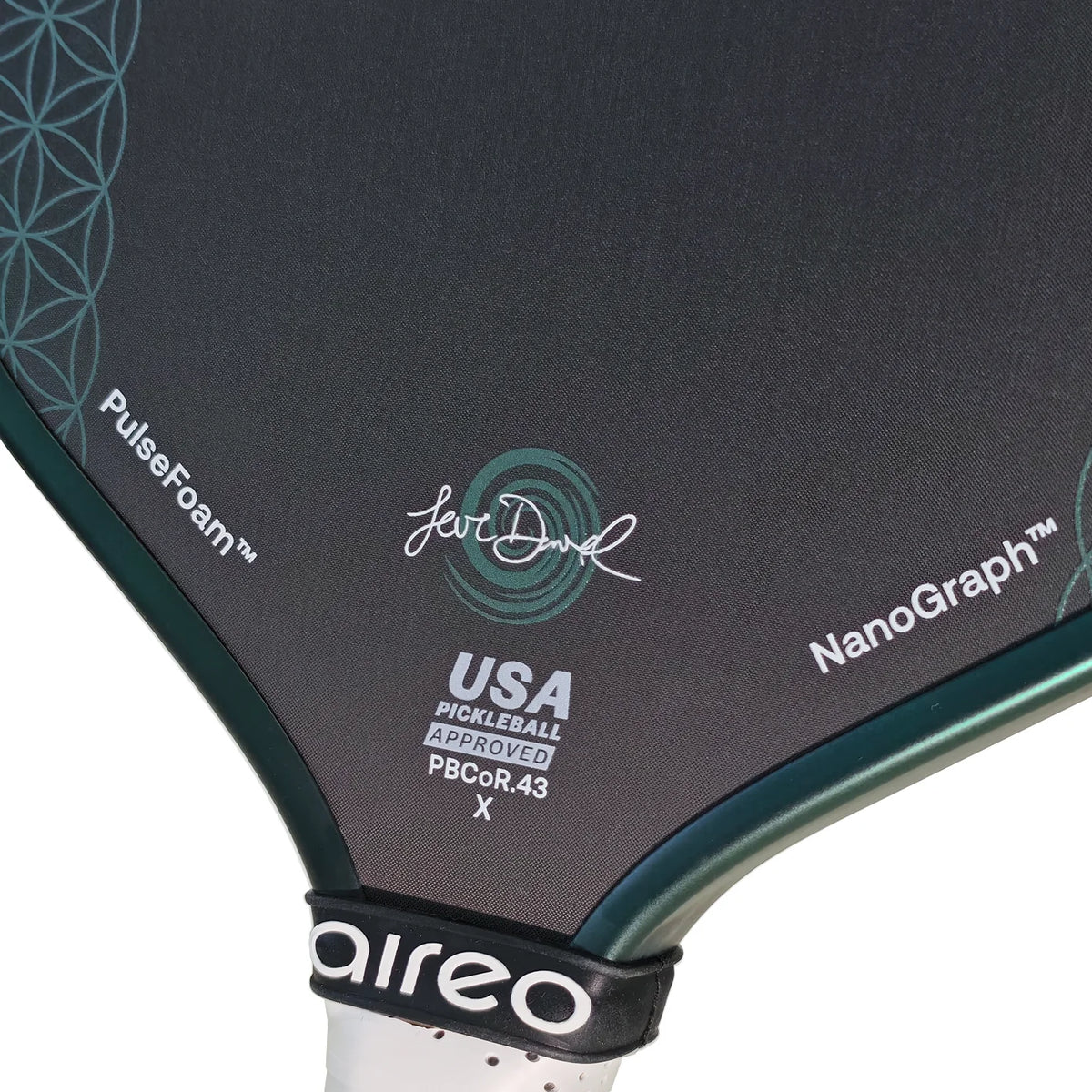 AIREO Cyclone Flower of Life Hybrid NanoGraph 16mm Pickleball Paddle