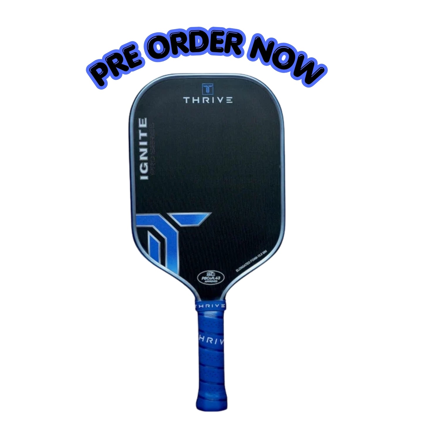 Thrive Ignite Elongated Foam Pickleball Paddle PREORDER | Blue Titanium