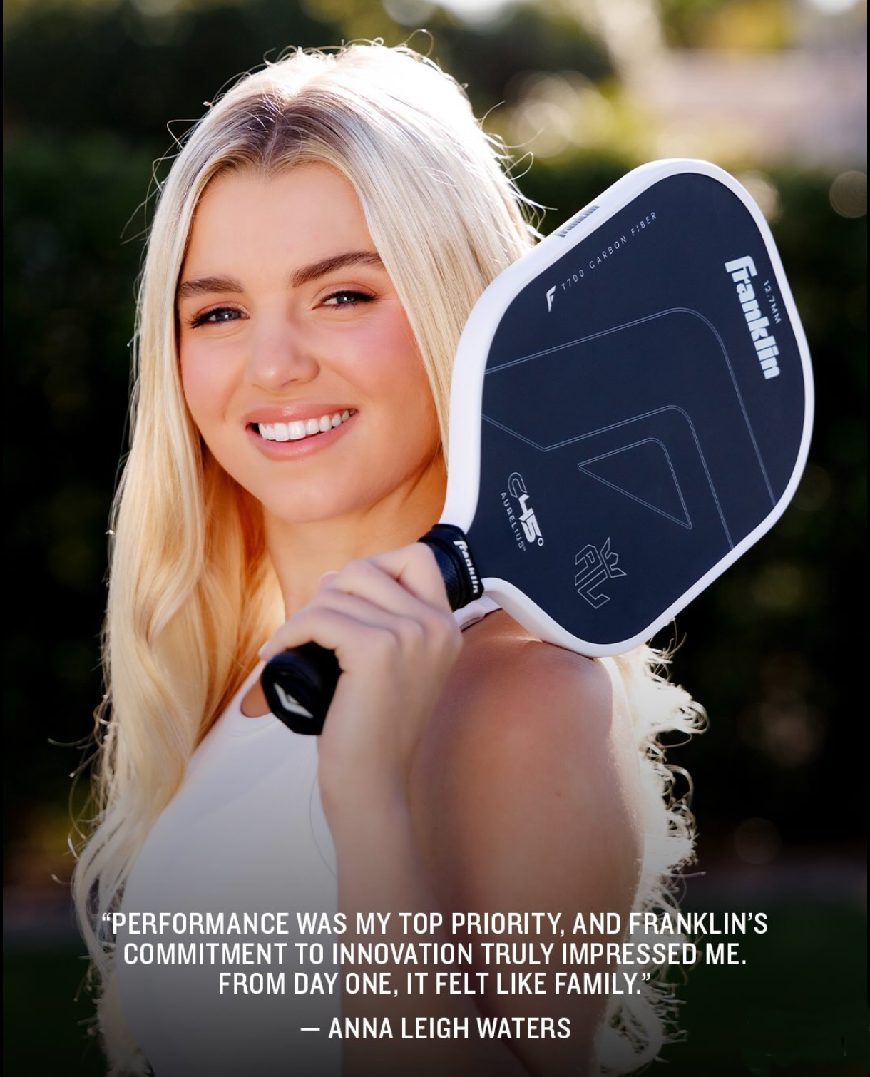 Franklin ALW Anna Leigh Waters Signature C45° Pickleball Paddle (Pre-Order)